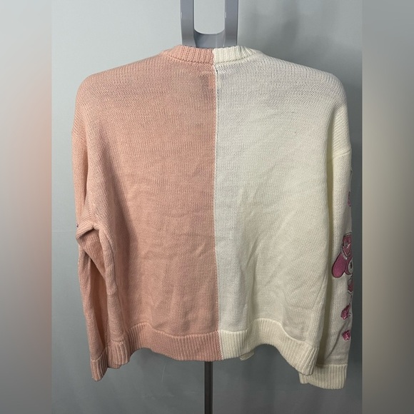 Sanrio My Melody Two Tone Sweater Cardigan Women’s size M - Picture 3 of 12
